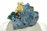 Native Gold in Shattuckite - Namibia #284485-1